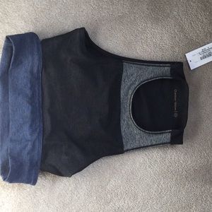 Outdoor Voices, BNWT, Tri-Tone Slashback Crop